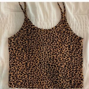 Shop arq crop cami leopard size M